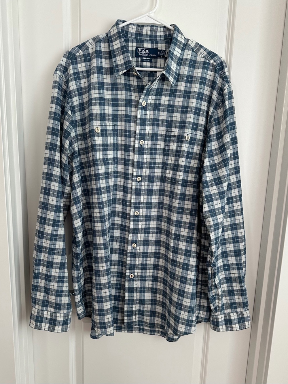 Polo Ralph Lauren Men’s Linen Cotton Blend Plaid Button Down